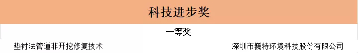 重磅！巍特環(huán)境獲2021年廣東省非開挖技術協(xié)會科學技術獎一等獎